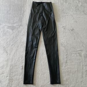 Commando Pants Womens Small Black Faux Leather Leggings High Rise Capsule
